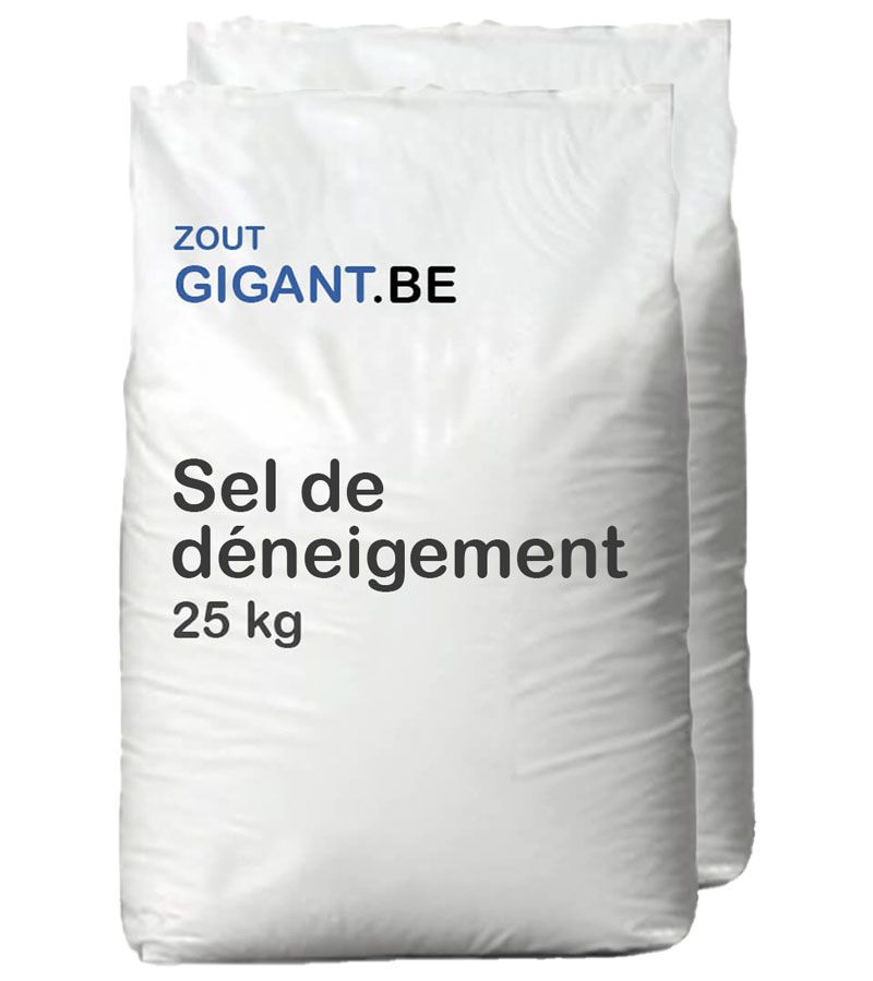 Sel De Déneigement METRAC - Sac 25 Kg, Grain Classe, Chlorure De Sodium Pour Routes Et Allées