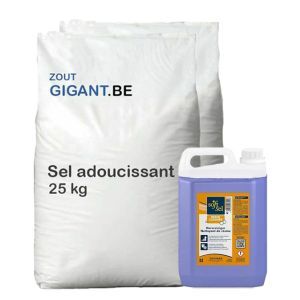 Paquet d'argent 20 sachets Marque privée tablettes de sel adoucissant