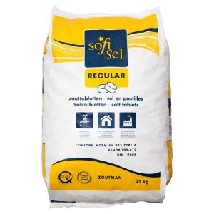 Soft-Sel Regular tabletten 25kg Vooraanzicht