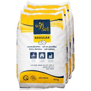 Soft-Sel Regular tabletten 20 x 25kg Vooraanzicht