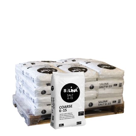 Demi-palette Salina de cristaux de sel adoucissants 20 sacs x 25kg (500kg) main product photo