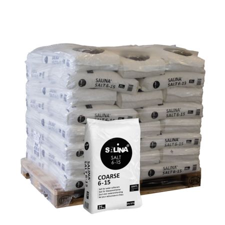 Pallet Salina onthardingszout kristallen 40 zakken x 25kg (1000kg) main product photo