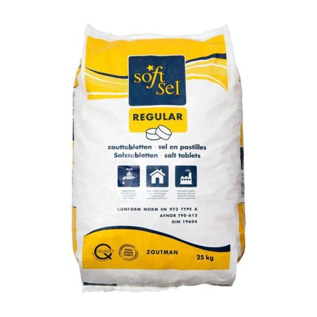 Soft-Sel Regular tablettes de sel adoucissant sac 25kg main product photo