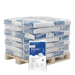 Pallet Broxo onthardingszout kristallen 40 zakken x 25kg (1000kg)